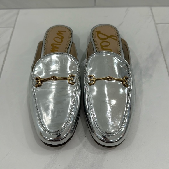 NEW! Sam Edelman Metallic Sky Linnie Bit Mule - Size 5 - Picture 8 of 16